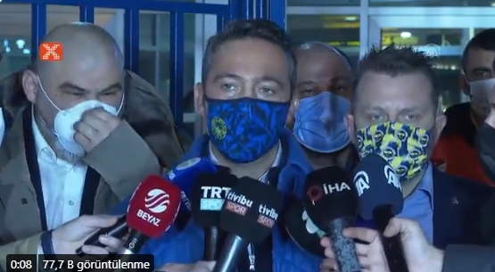 Ali Koç ile muhabir arasında gergin anlar böyle görüntülendi!