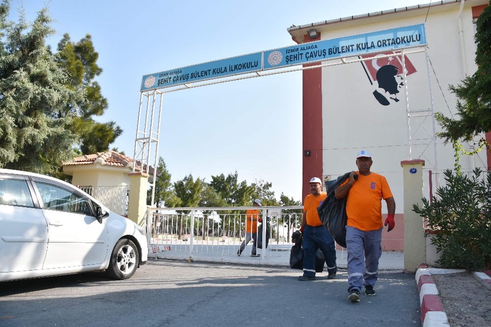 Aliağa Belediyesi eğitim kurumlarına desteğini sürdürüyor 