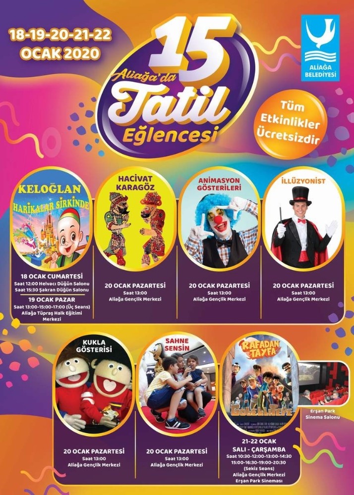 Aliağa Belediyesinden çocuklara tatil eğlencesi 