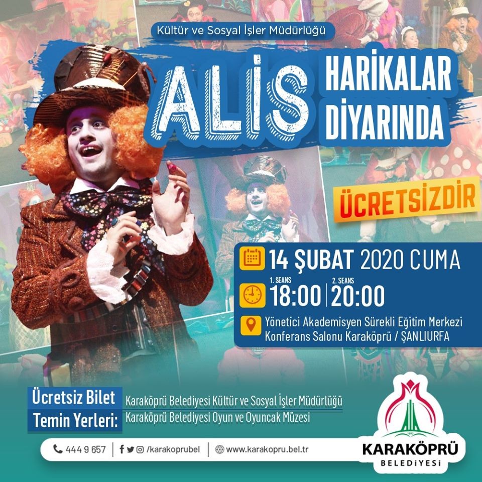 Alis Harikalar Diyarı Karaköprü’de sahnelenecek 