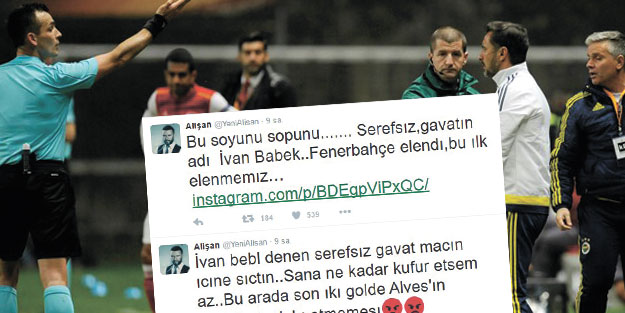 Alişan'dan Hırvat hakeme şok küfür!