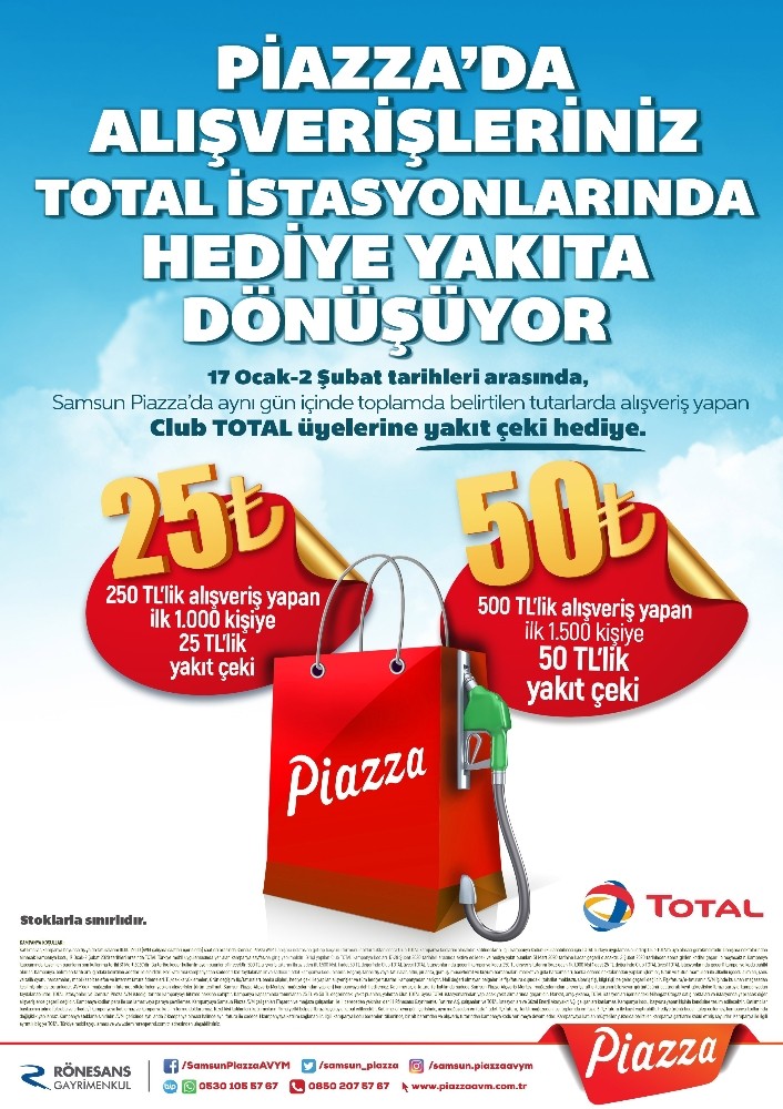 Alışverişler yakıta dönüşüyor 