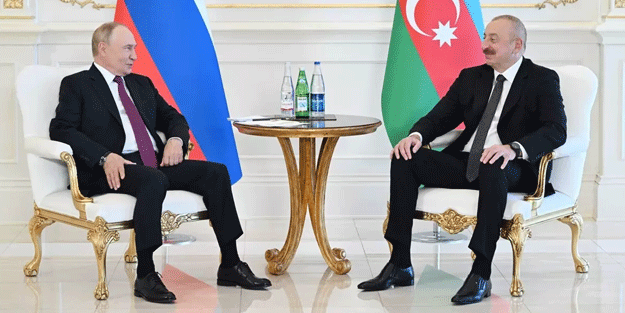 Aliyev ile görüşen Putin: Barış için desteğe hazırız
