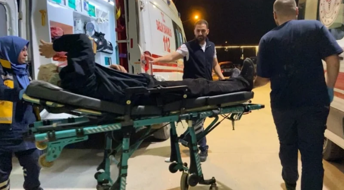 Alkol bisikleti devirdi alkolik ise…