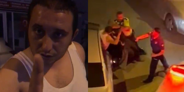 Alkollü magandalar polisleri çileden çıkarttı! İşte o anlar...