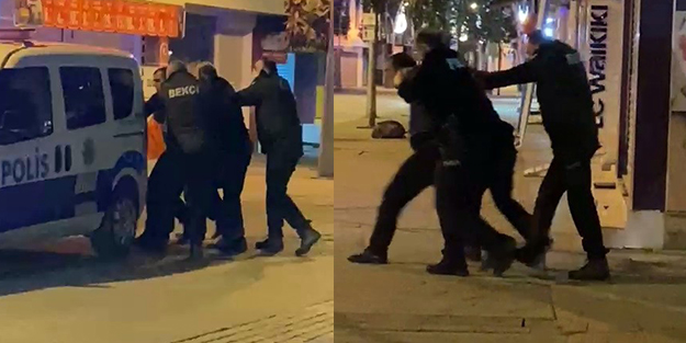 Alkollü şahıs polisleri çileden çıkardı!