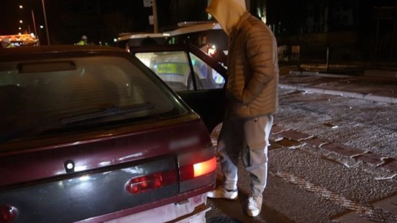 Alkollü sürücü rezaleti! Plaka cevabı tepki çekti