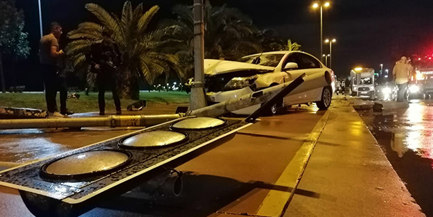 Alkollü sürücü kayganlaşan yolda dehşet saçtı