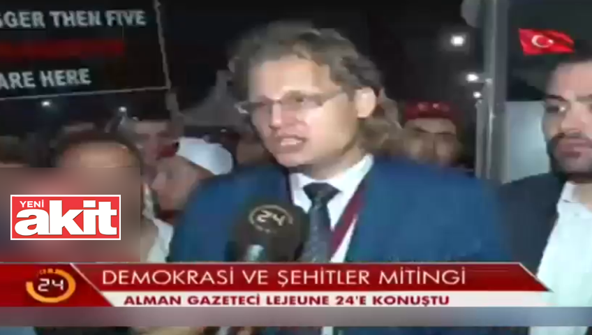 Yenikapı'ya gelen Alman gazeteciden Almanya'ya tepki