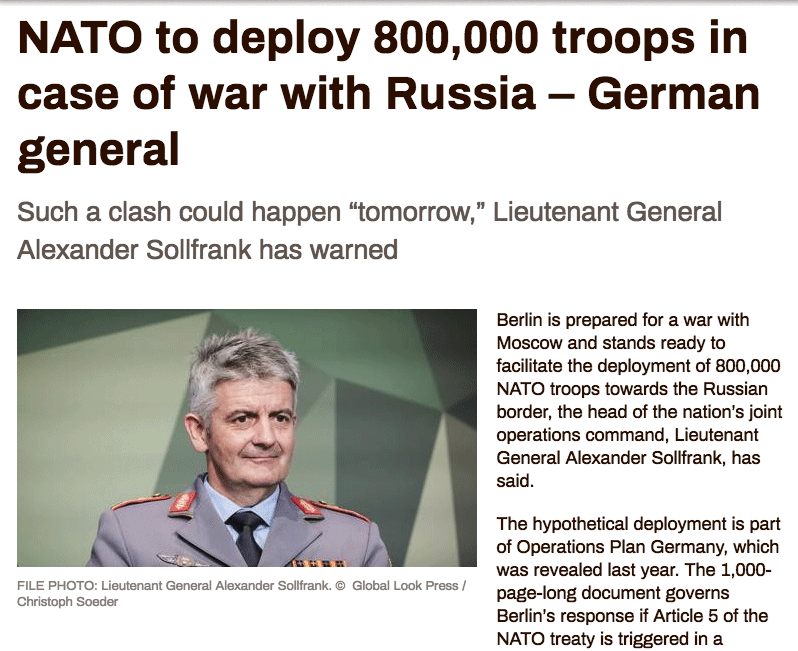 Alman General konuştu! 800 bin askerle Rusya’ya saldırırız