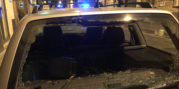 Alman holiganlar maç için geldikleri Napoli'de olay çıkardı