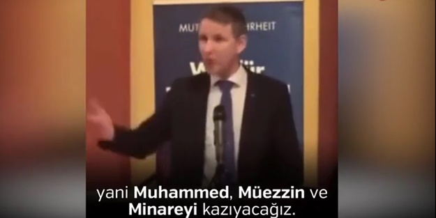 Alman ırkçı siyasetçiden skandal sözler!