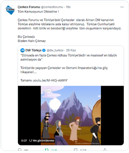Almanlara Çerkes tokadı