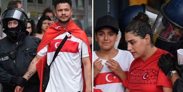 Almanların Türk nefreti ortaya çıktı! Hollanda maçı öncesi taraftarlarımız gözaltına alındı
