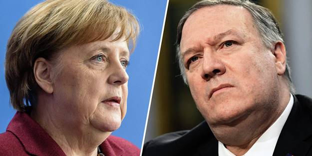Almanya Başbakanı Merkel, Mike Pompeo ile görüştü