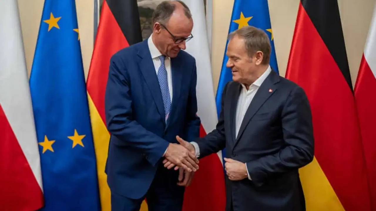 Almanya Başbakanı Merz, Polonya'da Tusk ile Görüştü