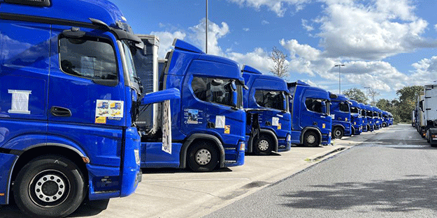 Almanya ekonomisi uçuyor(!) Maaşlarını alamayan 85 tırcı açlık grevinde