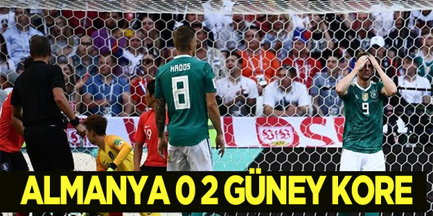 Almanya Güney Kore maçı sonucu ne oldu?