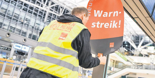 Almanya havalimanları durma noktasına geldi! Grevler devam ediyor