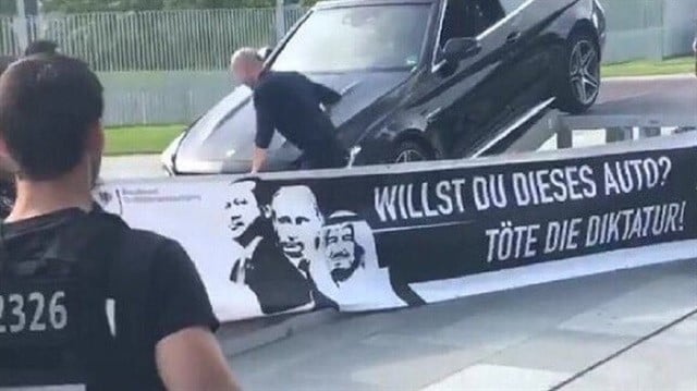 Almanya'da skandal pankart: Erdoğan'ı öldür...