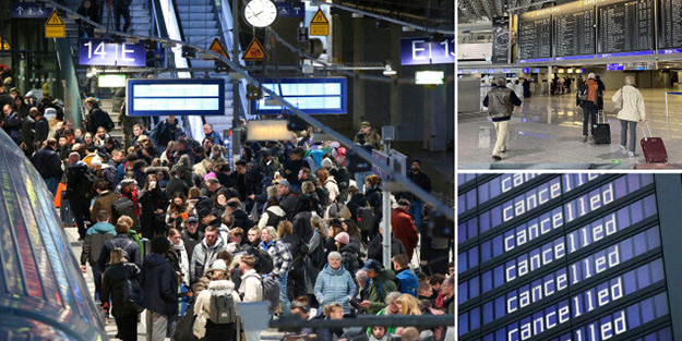 Almanya'da hayat felç oldu: Son 30 yılın en büyük krizi patladı!