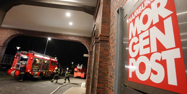 Peygamberimiz'in karikatürünü basan gazete kundaklandı