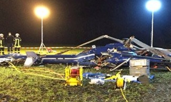 Almanya'da polis helikopteri düştü: 2 ölü