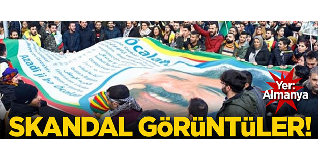 Almanya'da skandal görüntüler!