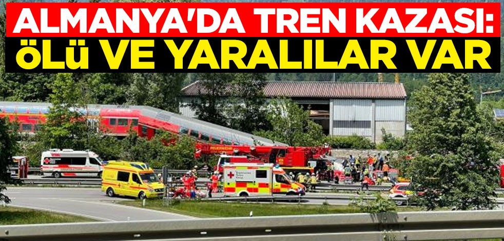 Almanya'da tren kazası: Ölü ve yaralılar var