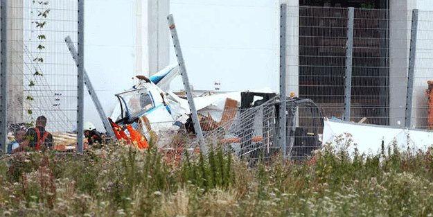 Almanya'da uçak düştü: Ölüler var