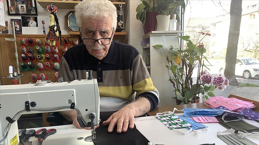 Almanya’da vatandaşın maske eksikliğini Türk terziler gideriyor