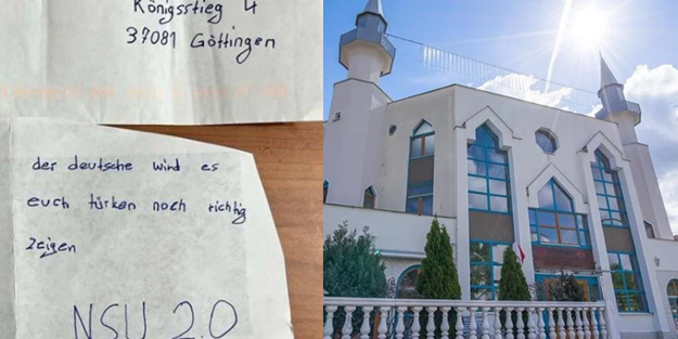 Almanya'daki camiye tehdit mektubu