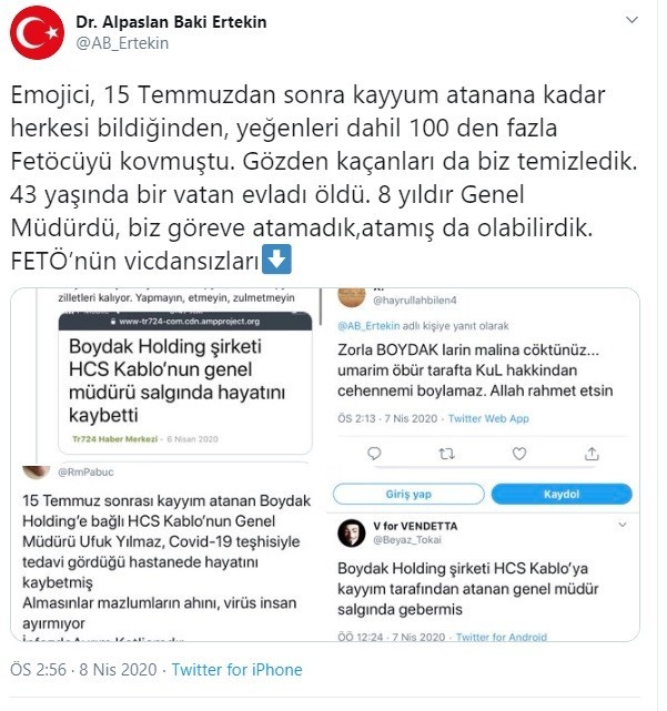 Alpaslan Baki Ertekin’den ’FETÖ’nün vicdansızları’ tepkisi 