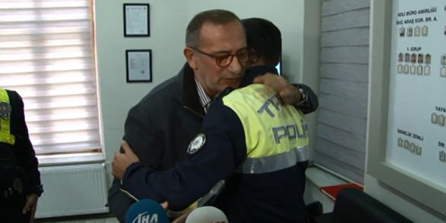 Fatih Altaylı, küfrettiği polise sarıldı, helallik istedi