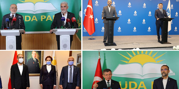 Altılı Masa'nın iki yüzlülüğü! Hepsi HÜDA PAR'la görüşmüş