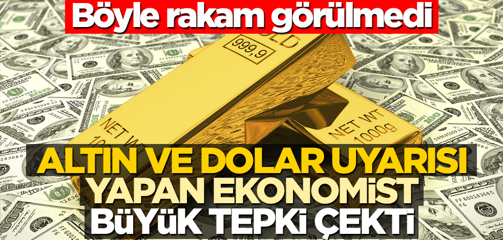 Altın ve dolar konusunda uyaran ünlü ekonomist tepki çekti! Böyle rakam görülmedi