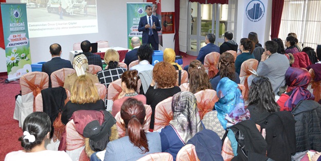 Altındağ’da çevre bilinci aşılamak için temizlik seminerleri devam ediyor