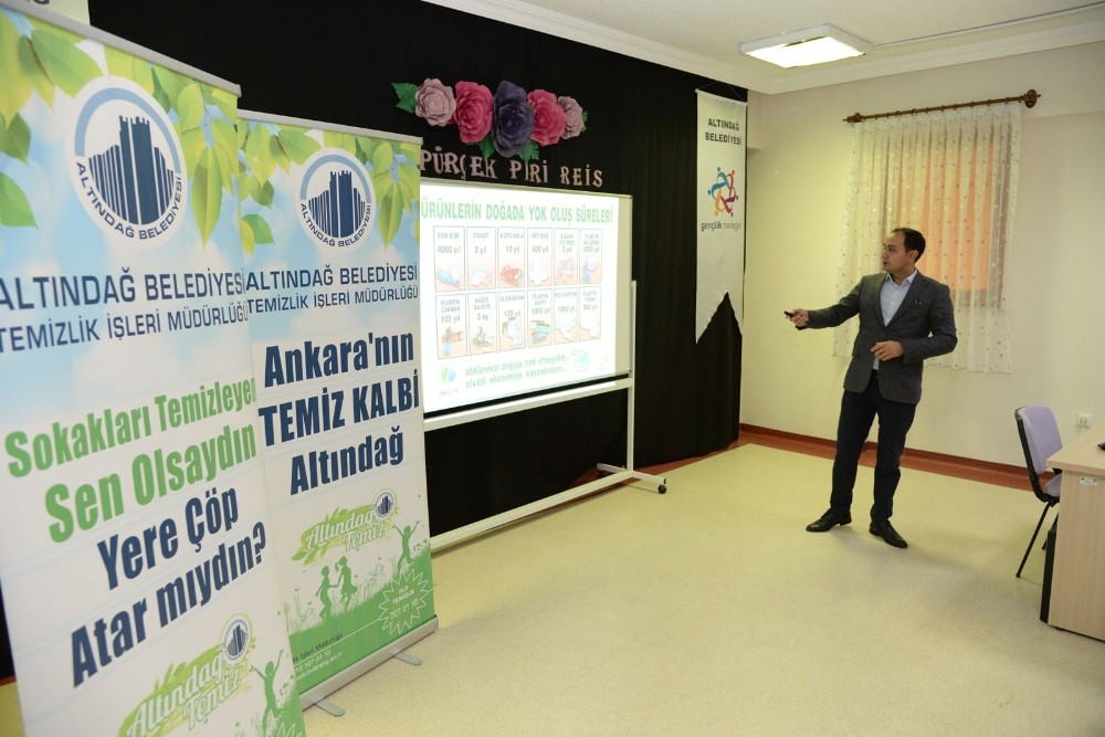 Altındağ’da geri dönüşüm dersleri 