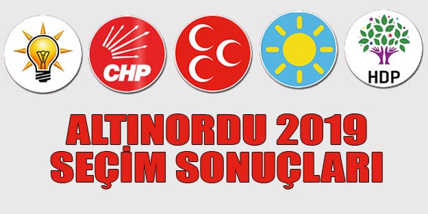 Altınordu seçim sonuçları 2019 | Ordu Altınordu 31 Mart seçim sonuçları oy oranları