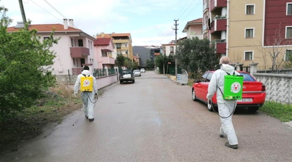 Altınova, karış karış ilaçlanıyor 