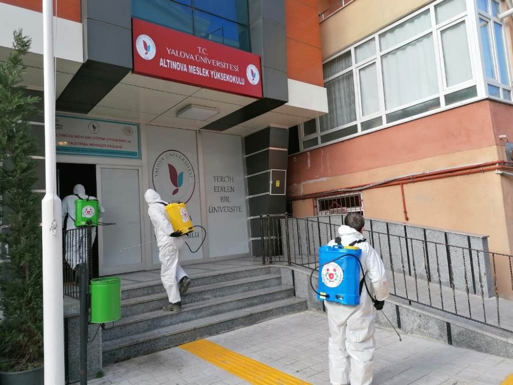 Altınova’da her yer ilaçlanıyor 