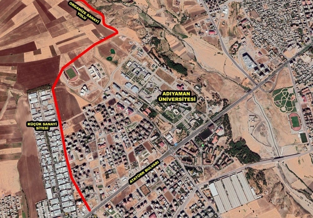 Altınşehir’de alternatif yol çalışması yapılıyor 
