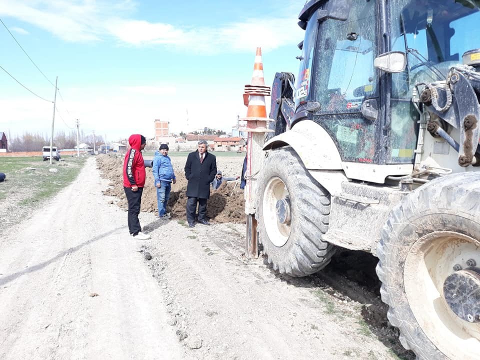 Altıntaş’ta altyapı çalışmaları 