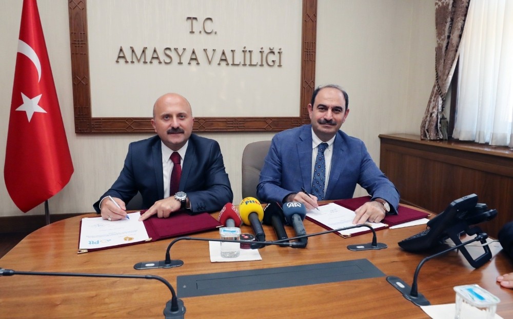 Amasya İl Özel İdaresi ile PTT’den kaynak yönetiminde Türkiye’de ilk olacak proje iş birliği 
