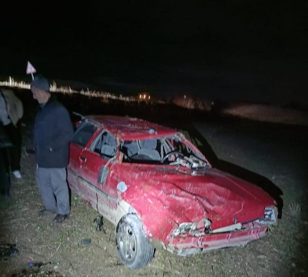 Amasya'da feci kaza: 1 ölü, 1 yaralı