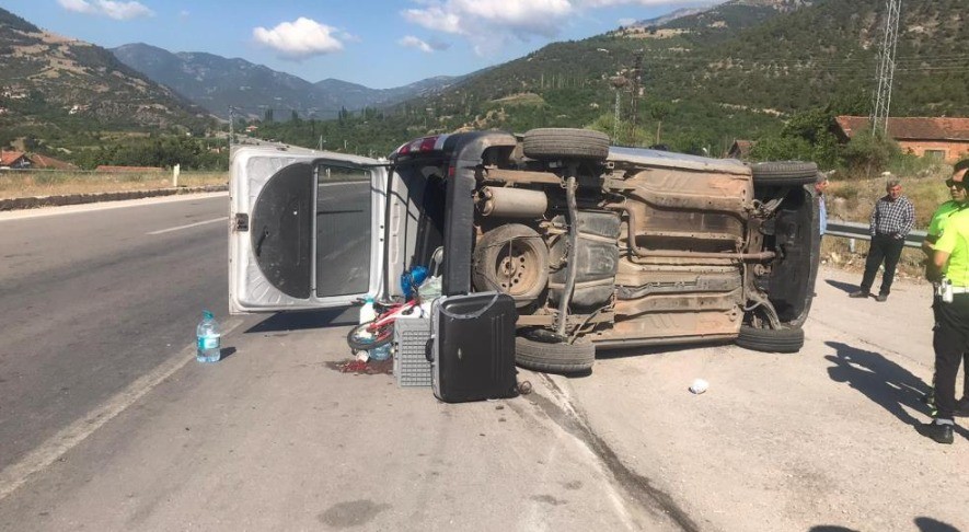 Amasya'da feci kaza: 1 ölü, 4 yaralı