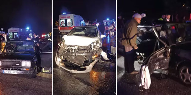 Amasya'da feci kaza: 2 ölü, 8 yaralı