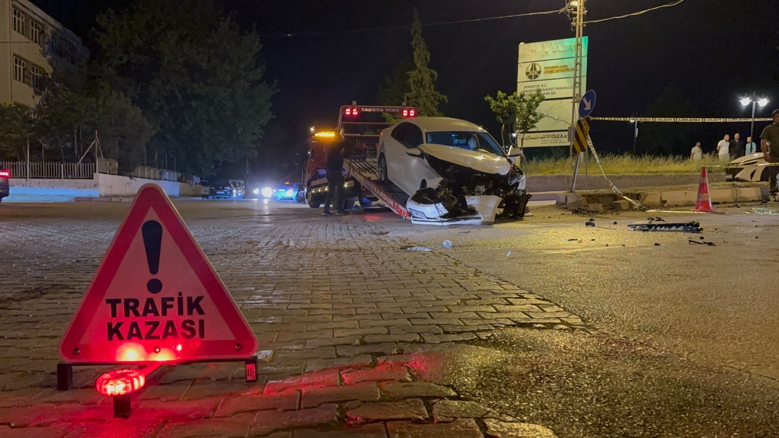 Amasya'da otomobiller çarpıştı: 1 ölü