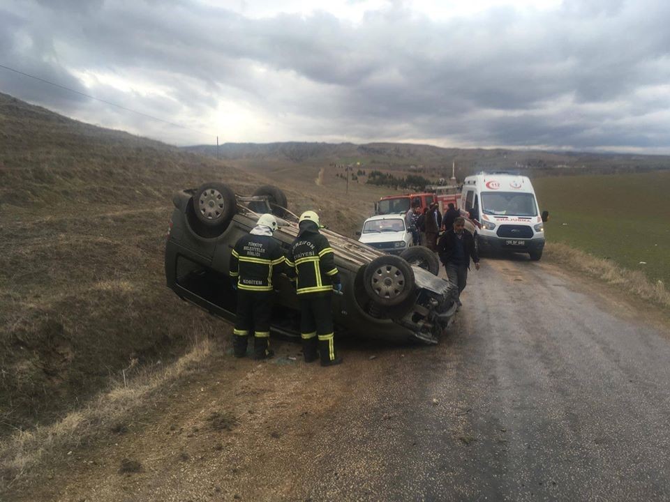 Amasya’da trafik kazası: 1 yaralı 