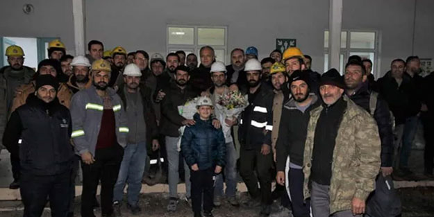 Amasyalı madencilerden duygulandıran konuşma